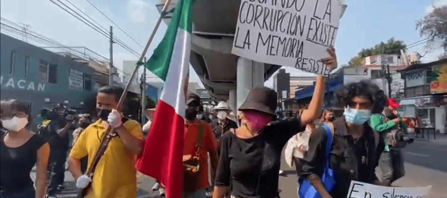 Con marcha, piden justicia por las víctimas de la L12 del Metro en CDMX