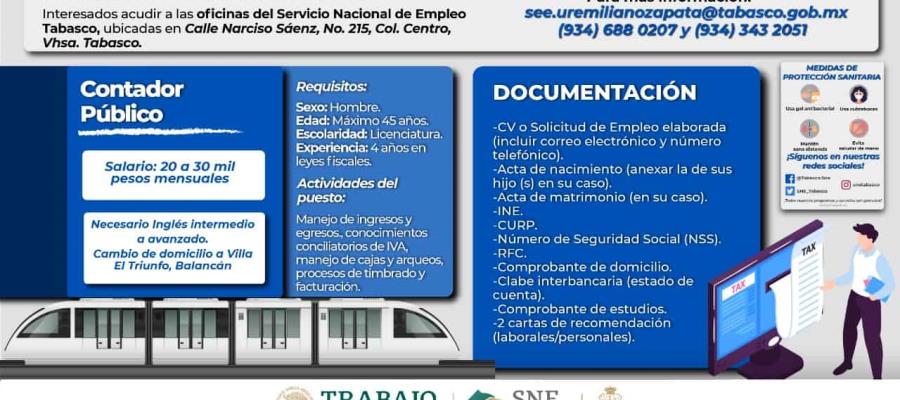 Buscan contadores para la planta de durmientes del Tren Maya en Balancán