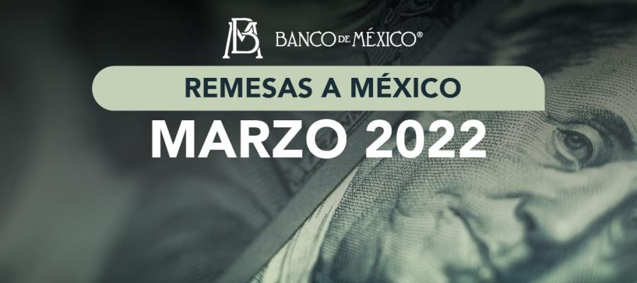 Ingresan a Tabasco 98.2 mdd por remesas, durante primer trimestre de 2022