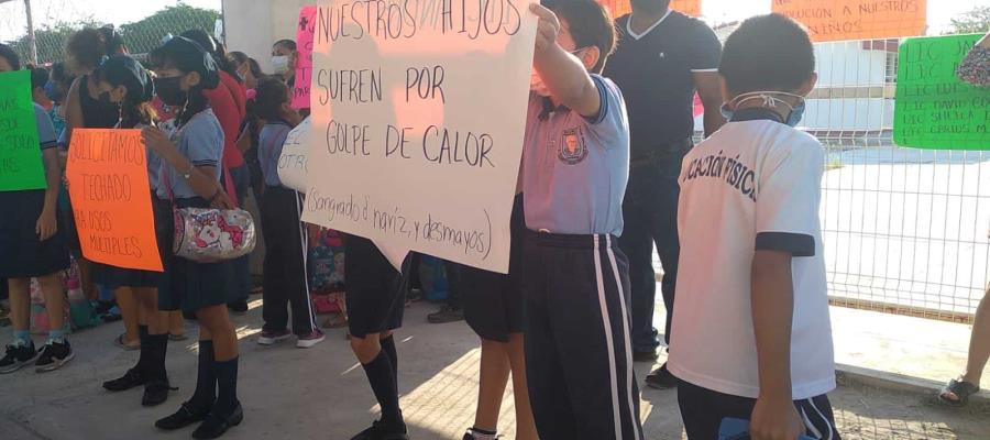 Cierran escuela en Pomoca ante casos de golpe de calor