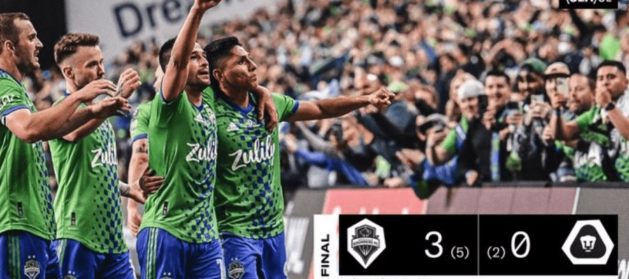 Seattle Sounders golea 3-0 a Pumas y es el nuevo Campeón de Concacaf Seattle Sounders golea 3-0 a Pumas y es el nuevo Campeón de Concacaf