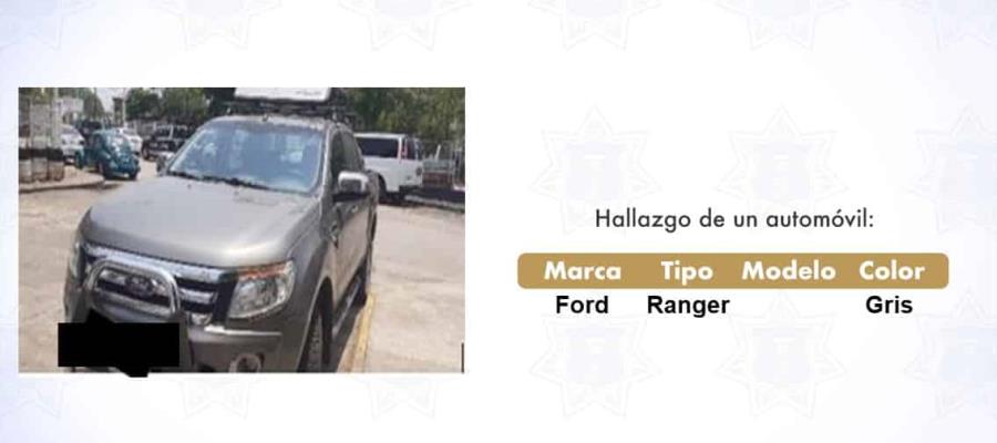 Recuperan 2 vehículos con reporte de robo en Centro