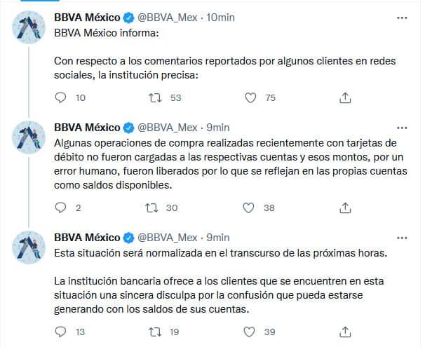 Reportan usuarios que BBVA les depositó dinero en sus cuentas bancarias