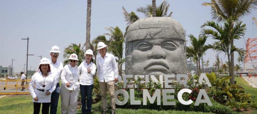 Visitan refinería ‘Olmeca’ gobernadores y jefa de Gobierno de la CDMX