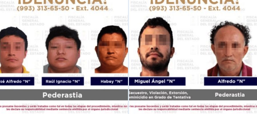 Detienen a cuatro por pederastia y suman cargo de intento de feminicidio a recluso