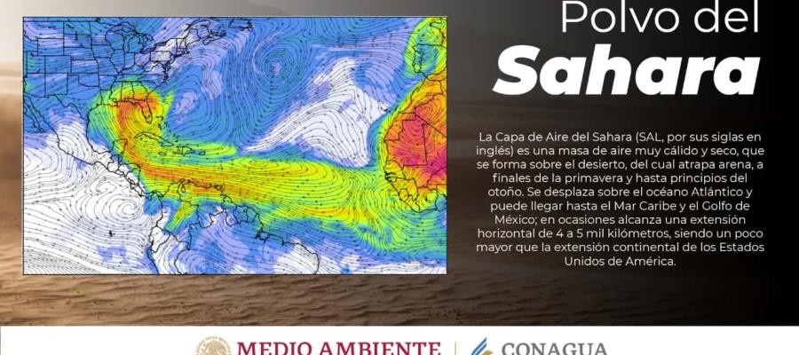 Nube de polvo del Sahara llega a México; se prevé que arribe a Tabasco el 24 de mayo