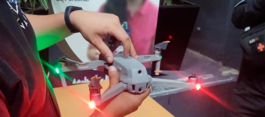 Detienen a hombre que sobrevolaba dron cerca de la SSC-CDMX