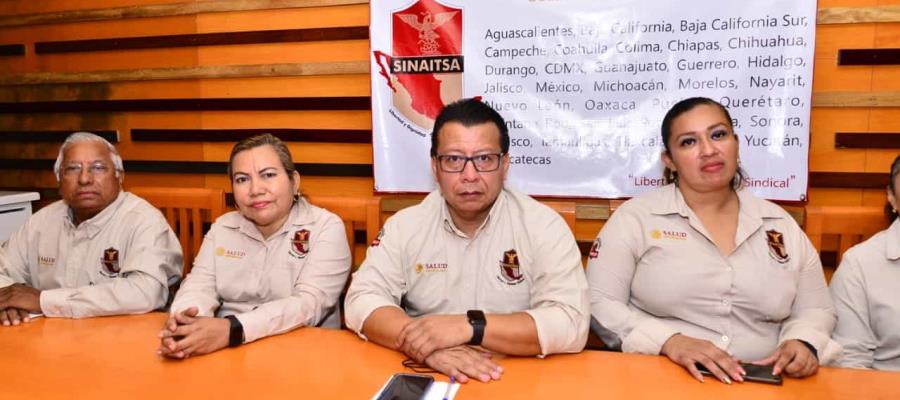 Denuncia sindicato a Salud estatal por acoso laboral y adeudo de cuotas sindicales