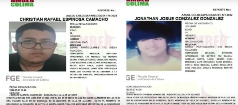 Hallan sin vida a 2 adolescentes desaparecidos en Colima