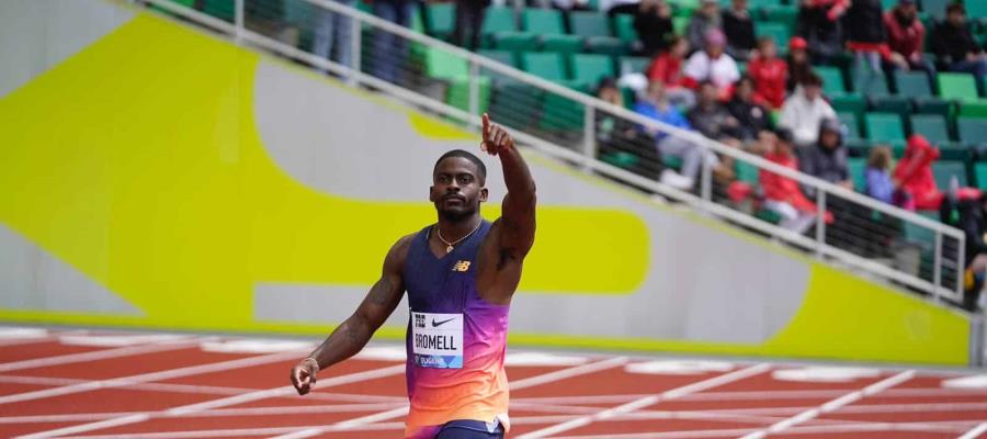 Trayvon Bromell se impuso en los 100 metros de la Diamond League de Eugene