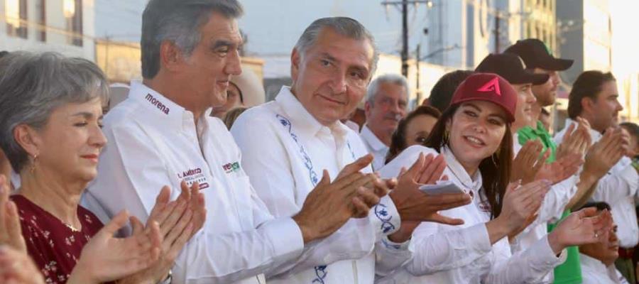 Acude Adán Augusto a cierre de campaña de Américo Villarreal en Tamaulipas