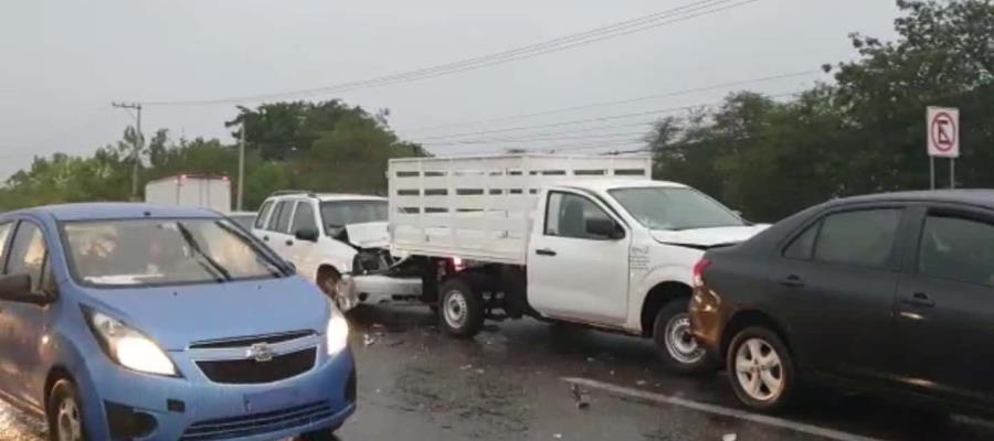 ¡Martes caótico! Lluvia deja 12 choques en Centro… y sus inmediaciones