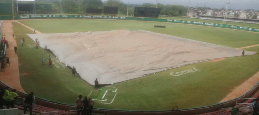 ¡No se pudo! Por lluvia cancelan serie entre Olmecas y Diablos Rojos