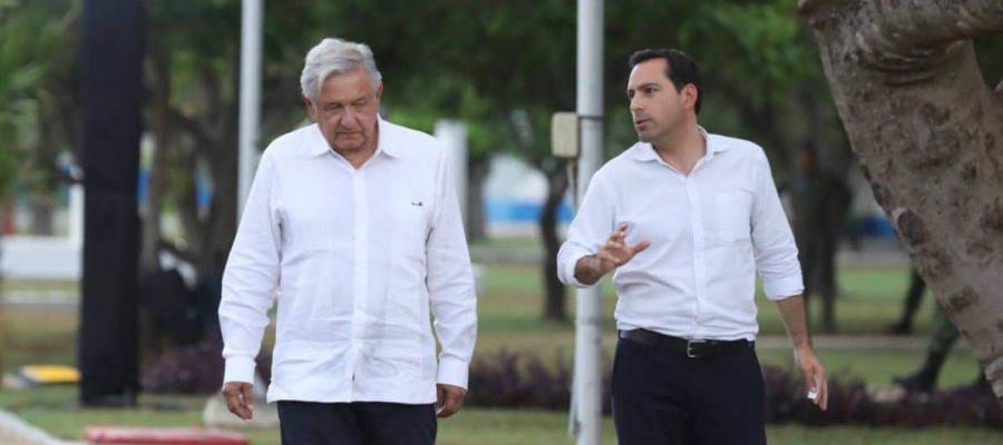 Arriba AMLO a Yucatán para gira de trabajo; supervisará tramos del Tren Maya