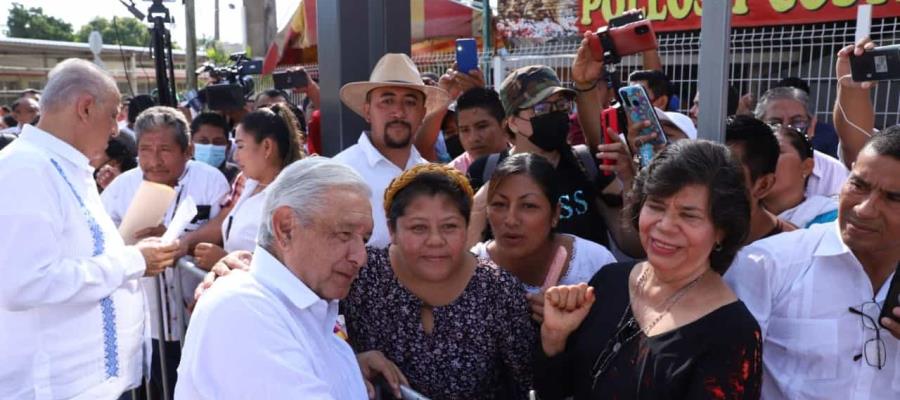 Agradece Andrés Manuel las “buenas vibras” de los tabasqueños durante su visita