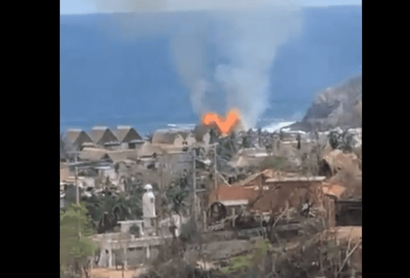 Se registra incendio en hotel de Zipolite, Oaxaca