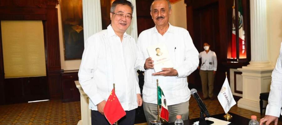 Merino Campos se reúne con embajador de China; buscan oportunidades de inversión en Tabasco