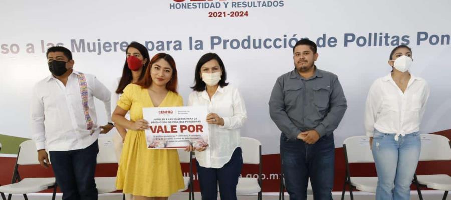 Entrega Yolanda Osuna paquetes productivos para el desarrollo rural