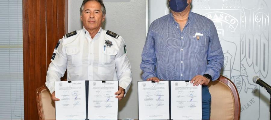 UJAT reconoce apoyo de SSPC para vigilancia de campus