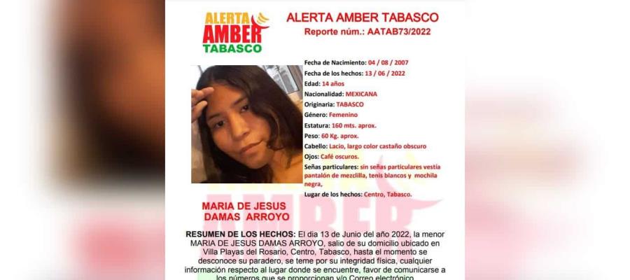 Activan Alerta Amber para menor de 14 años que salió de Playas del Rosario, Centro