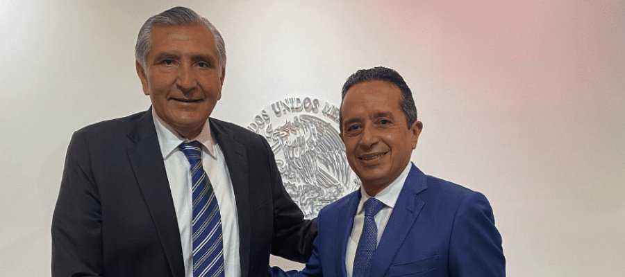 Recibe secretario de Gobernación a Carlos Joaquín, gobernador de Q. Roo Recibe secretario de Gobernación a Carlos Joaquín, gobernador de Q. Roo