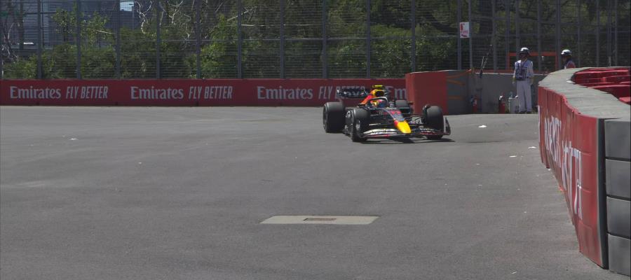 Checo Pérez queda fuera del GP de Canadá Checo Pérez queda fuera del GP de Canadá