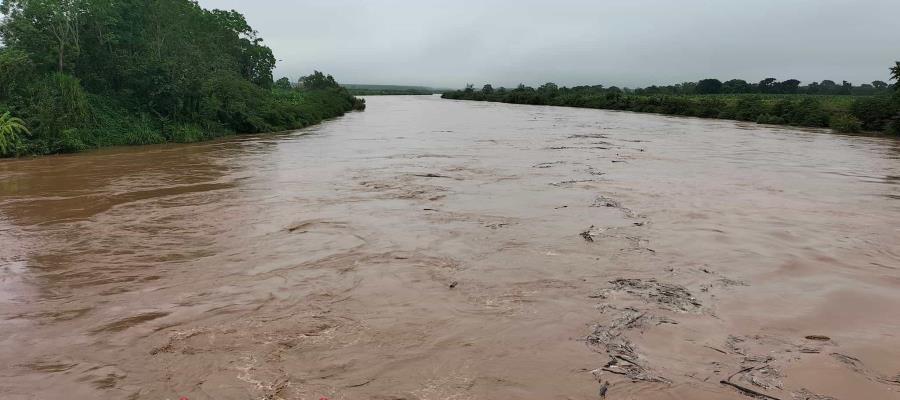 En alerta los ríos Oxolotán, Amatán, Puxcatán y La Sierra: PC Tacotalpa