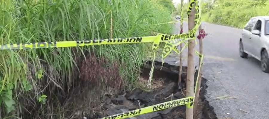Se “apoderan” hundimientos de la Villahermosa-Jalapa
