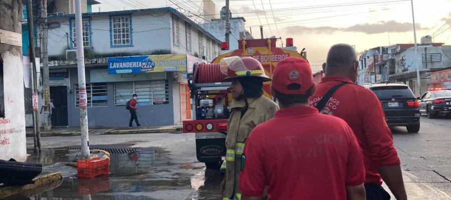 Incendio en vivienda de Centro deja un herido con quemaduras