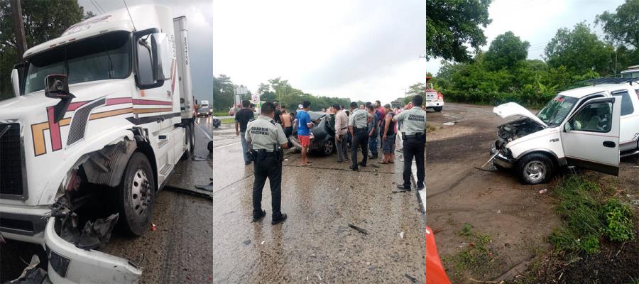 Carambola en la Coatzacoalcos-Cárdenas deja una persona fallecida