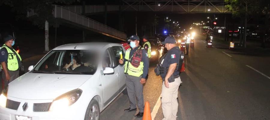 Alcoholímetro deja infracciones por más de medio millón de pesos en una noche: PEC Alcoholímetro deja infracciones por más de medio millón de pesos en una noche: PEC