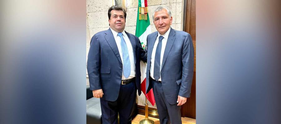 Recibe Adán Augusto al secretario general de la CATEM