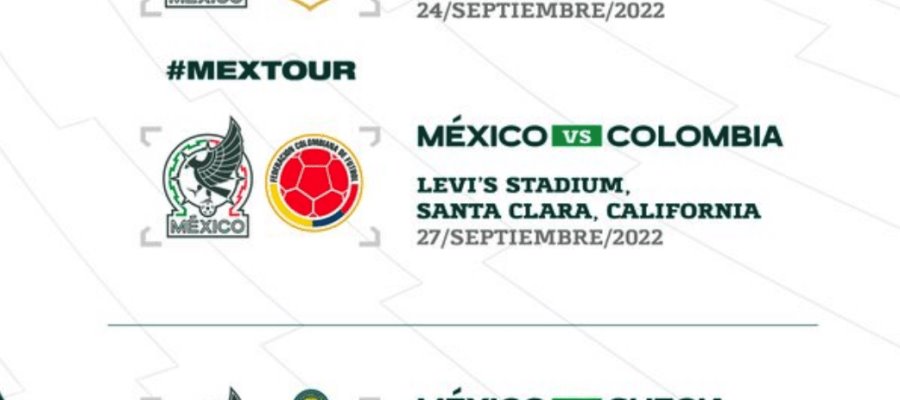 Amarra el Tri duelos contra Colombia y Suecia Amarra el Tri duelos contra Colombia y Suecia