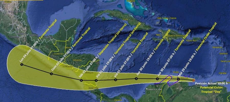 Tormenta tropical afectaría costas de Chiapas