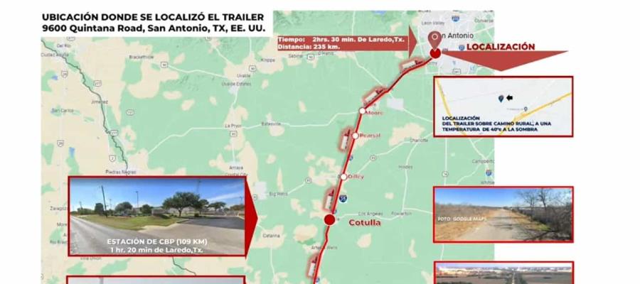 Tráiler en el que murieron migrantes pasó varios retenes sin ser identificado: INM