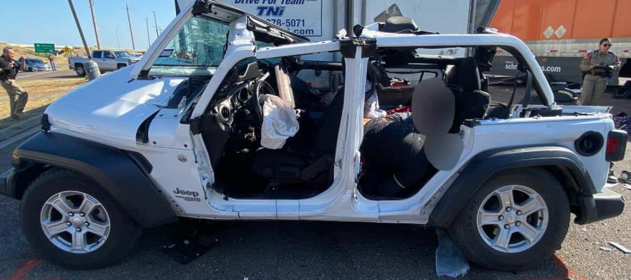 Choca auto con migrantes en Texas; mueren 4 personas