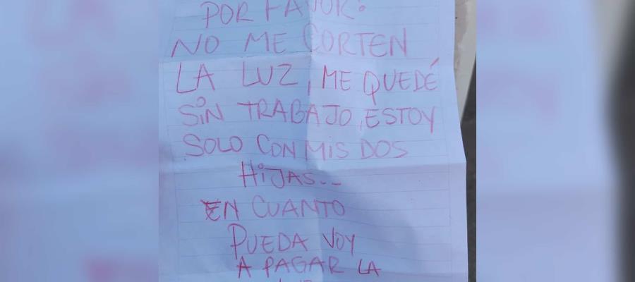 Me quedé sin trabajo y estoy solo con mis hijas, padre suplica que no le corten la luz Me quedé sin trabajo y estoy solo con mis hijas, padre suplica que no le corten la luz