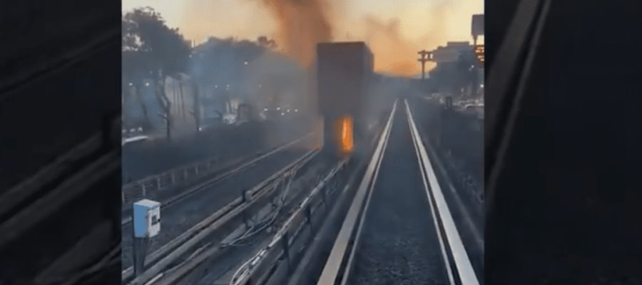 Se registra incendio en Línea 2 del Metro de la CDMX