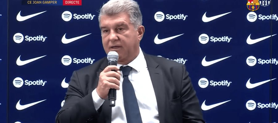 Laporta no rechaza haber hablado sobre CR7 en el Barça Laporta no rechaza haber hablado sobre CR7 en el Barça