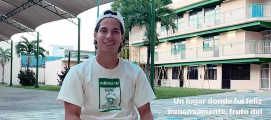 Visita Diego Lainez colegio donde estudió en Villahermosa