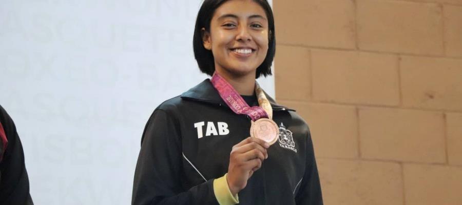 Carolina Ramírez da nueva medalla en Tae Kwon Do a Tabasco