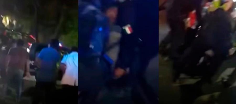 Arrollan a dos policías durante operativo alcoholímetro en avenida Universidad