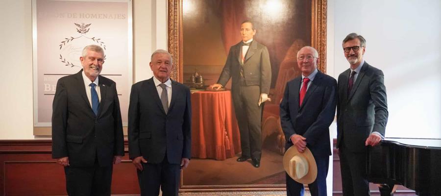 Reúne AMLO a embajadores de EE.UU., Cuba y Francia Reúne AMLO a embajadores de EE.UU., Cuba y Francia