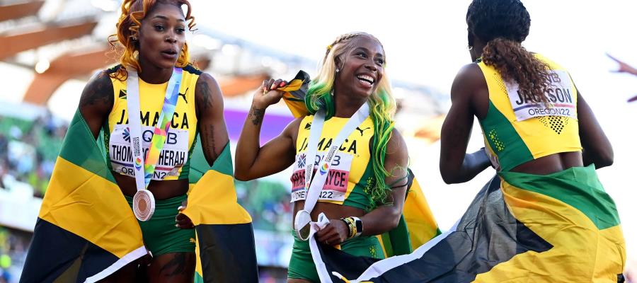 Jamaica gana todo el podio en los 100 metros del Mundial de Atletismo