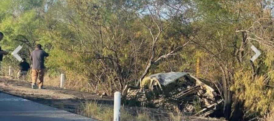 Mueren 5 migrantes tras volcadura de camioneta en Nuevo León