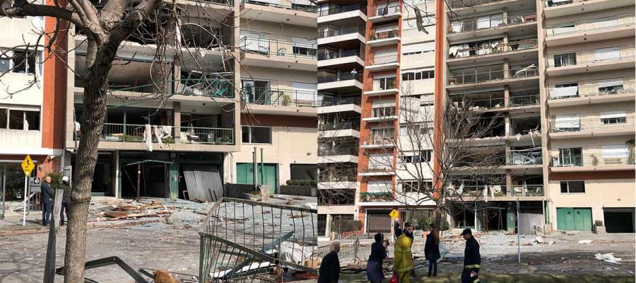 Explosión en edificio de Montevideo, Uruguay deja 2 heridos de gravedad