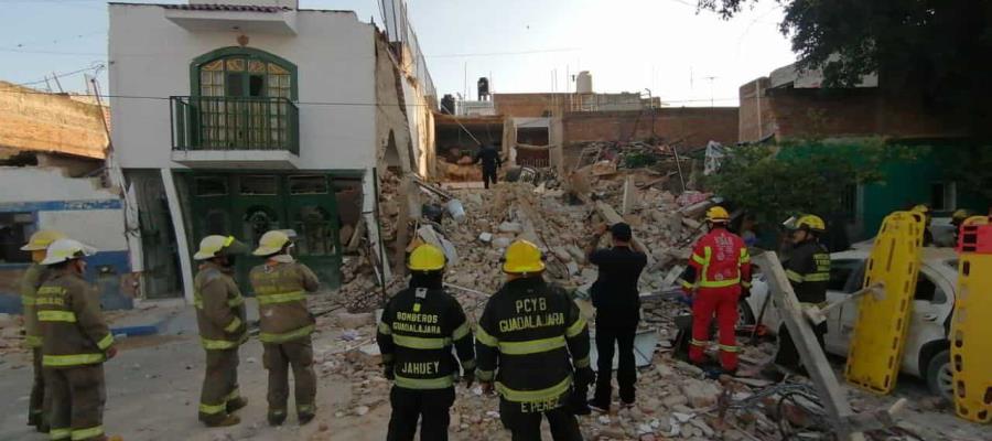 Explota vivienda en Jalisco por acumulación de gas; muere adulto mayor y 7 personas resultan lesionadas