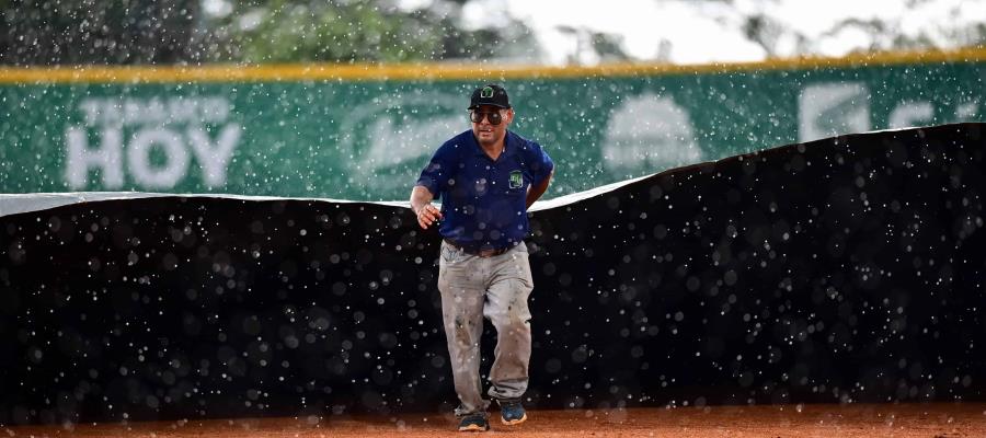 Suspenden doble cartelera de Olmecas por lluvias en Macuspana