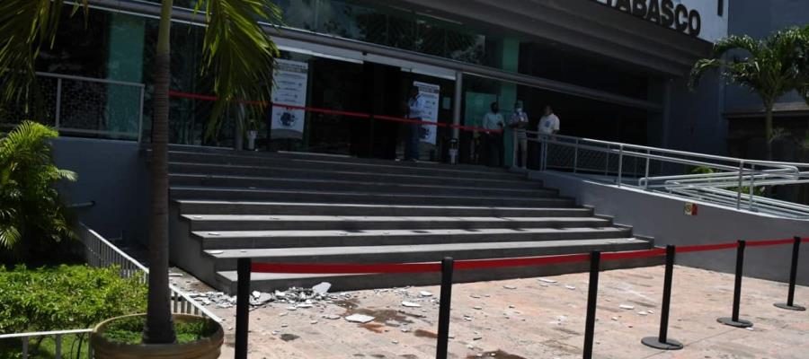 Pide morenista mantenimiento a edificio del Congreso tras caída de parte de la fachada