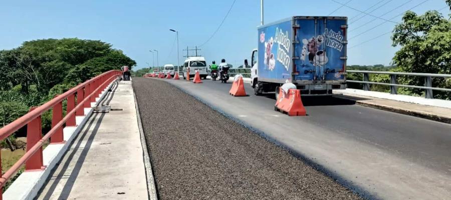 Reabrirán este viernes el puente Grijalva II